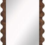 Vassa Burl Veneer Framed Mirror