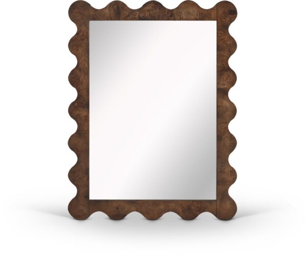 Vassa Burl Veneer Framed Mirror