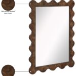 Vassa Burl Veneer Framed Mirror