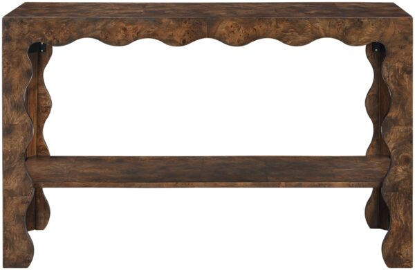 Vassa Burl Veneer Console Table