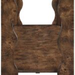 Vassa Burl Veneer Console Table
