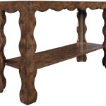 Vassa Burl Veneer Console Table