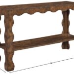 Vassa Burl Veneer Console Table