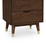Vance Solid Wood And Ash Veneer Night Stand