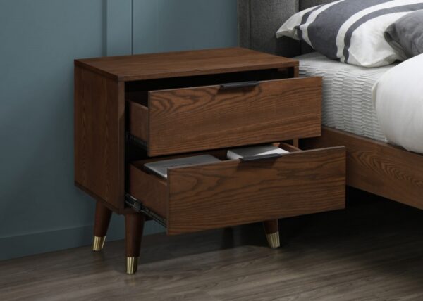 Vance Solid Wood And Ash Veneer Night Stand