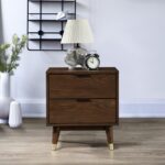 Vance Solid Wood And Ash Veneer Night Stand