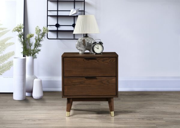 Vance Solid Wood And Ash Veneer Night Stand