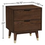 Vance Solid Wood And Ash Veneer Night Stand