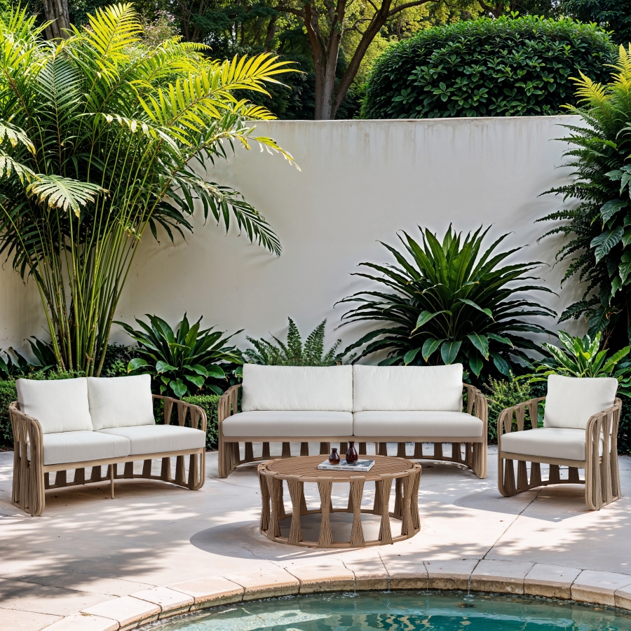 San Pietro Aluminum Outdoor Patio Coffee Table