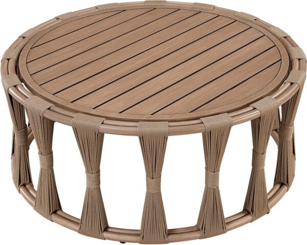 San Pietro Aluminum Outdoor Patio Coffee Table