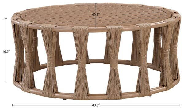 San Pietro Aluminum Outdoor Patio Coffee Table