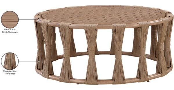 San Pietro Aluminum Outdoor Patio Coffee Table