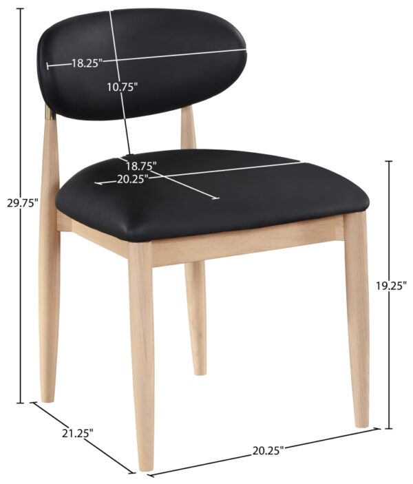 Riccio Vegan Leather Upholstered Dining Side Chair