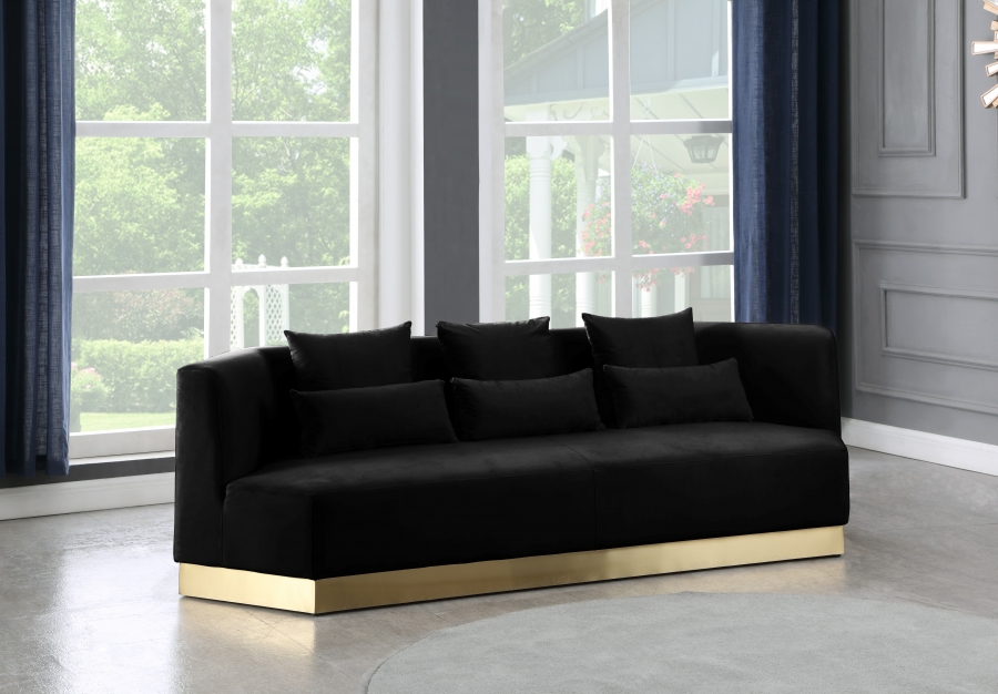 Marquis 93" Velvet Upholstered Sofa