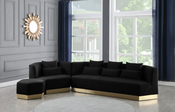 Marquis 93" Velvet Upholstered Sofa