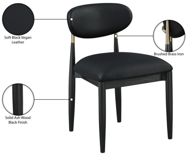 Riccio Vegan Leather Upholstered Dining Side Chair