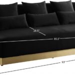 Marquis 93" Velvet Upholstered Sofa