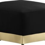 Marquis Velvet Upholstered Ottoman
