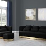 Marquis Velvet Upholstered Ottoman