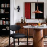 Riccio Vegan Leather Upholstered Dining Arm Chair