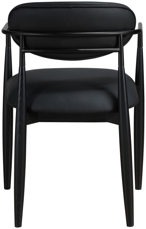 Riccio Vegan Leather Upholstered Dining Arm Chair