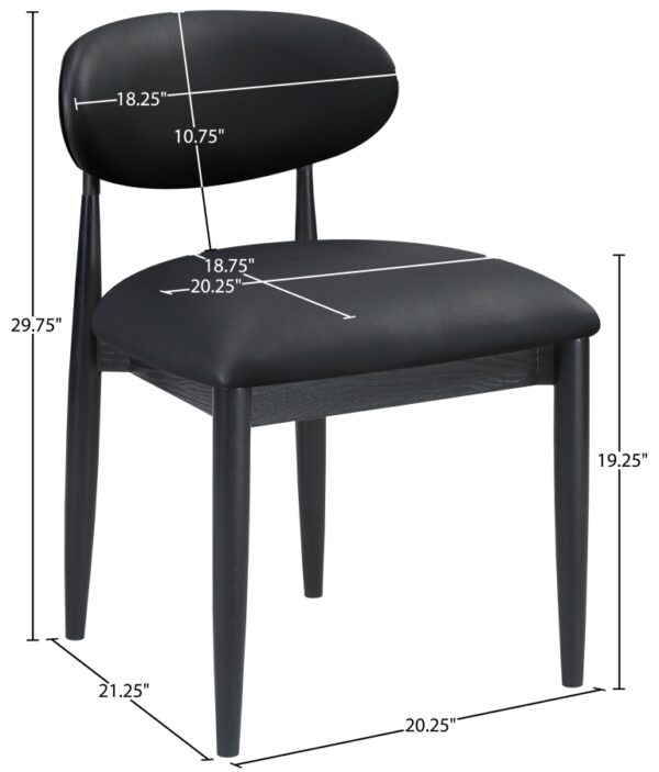 Riccio Vegan Leather Upholstered Dining Side Chair