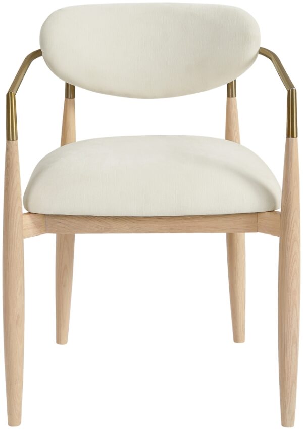 Riccio Performance Fabric Upholstered Dining Arm Chair