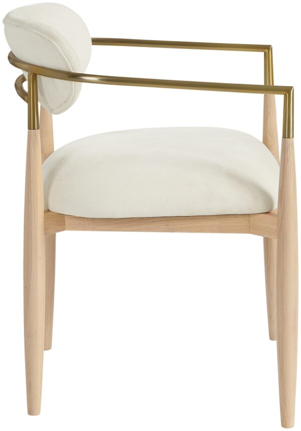 Riccio Performance Fabric Upholstered Dining Arm Chair