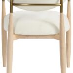 Riccio Performance Fabric Upholstered Dining Arm Chair