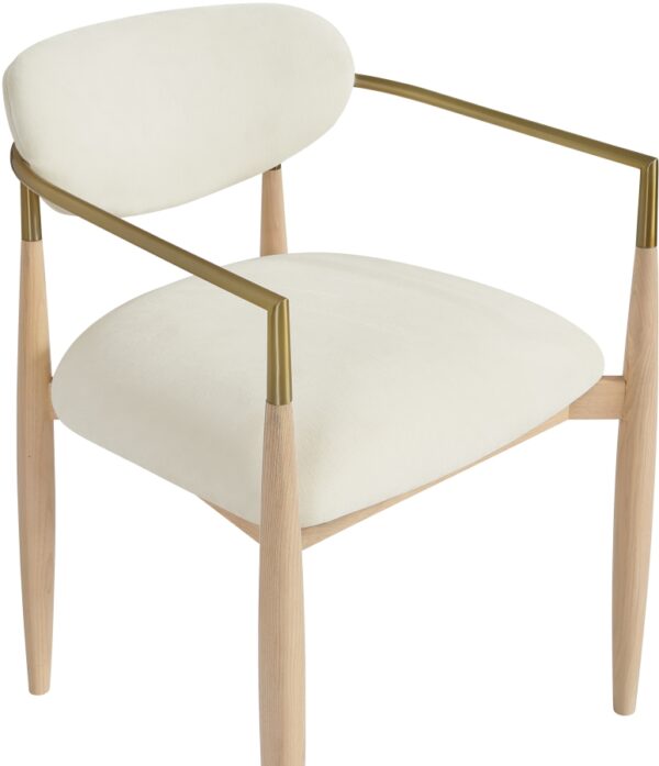 Riccio Performance Fabric Upholstered Dining Arm Chair