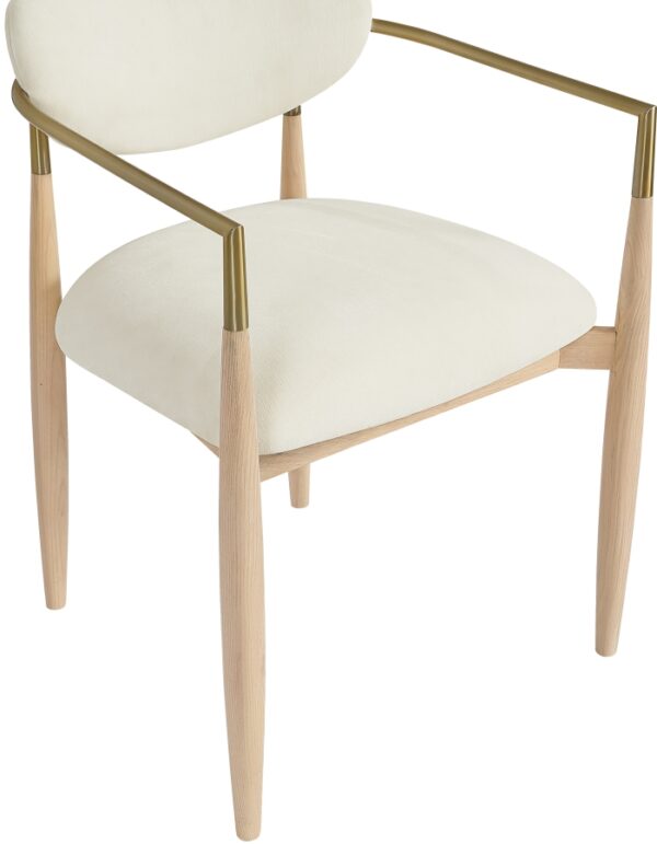 Riccio Performance Fabric Upholstered Dining Arm Chair
