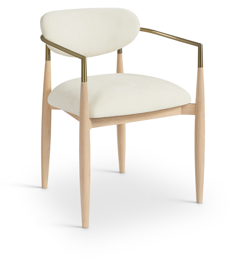 Riccio Performance Fabric Upholstered Dining Arm Chair