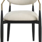 Riccio Performance Fabric Upholstered Dining Arm Chair