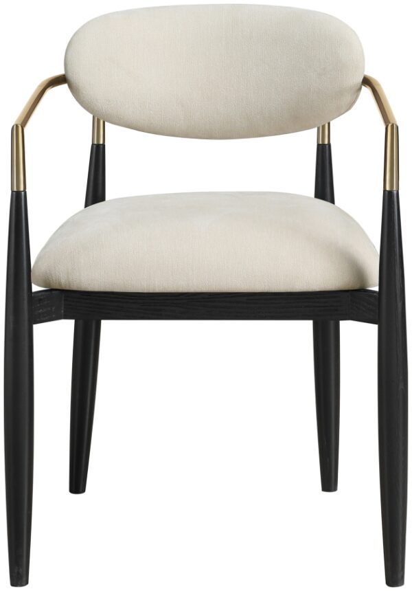 Riccio Performance Fabric Upholstered Dining Arm Chair