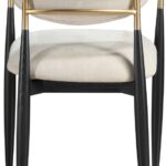 Riccio Performance Fabric Upholstered Dining Arm Chair