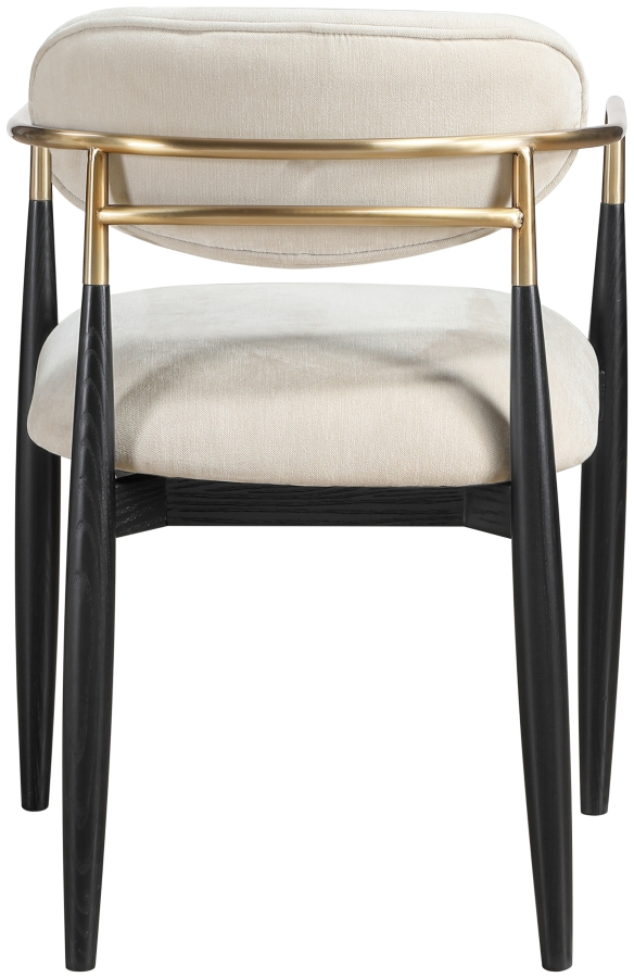 Riccio Performance Fabric Upholstered Dining Arm Chair