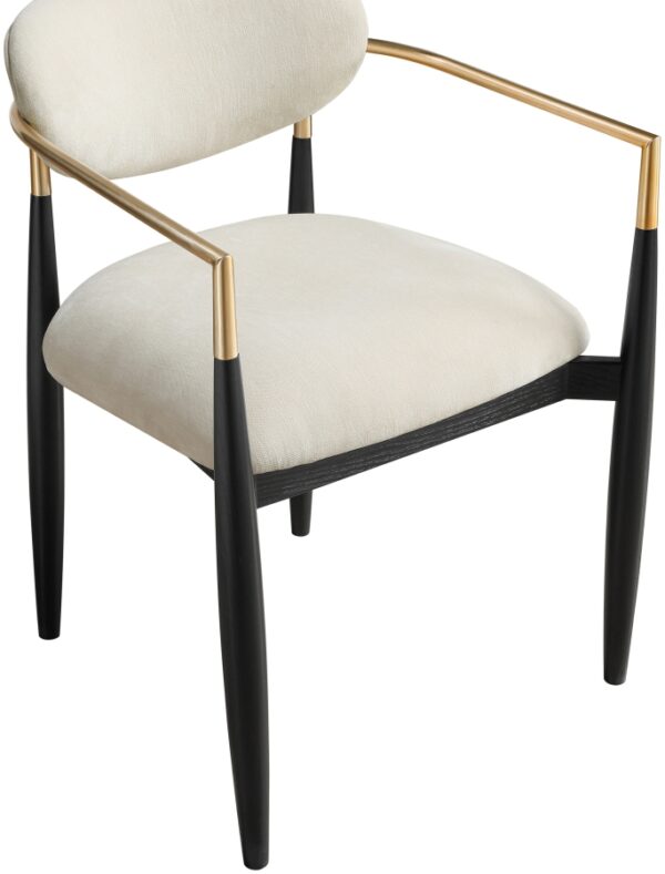 Riccio Performance Fabric Upholstered Dining Arm Chair