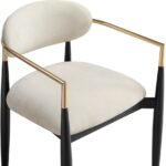 Riccio Performance Fabric Upholstered Dining Arm Chair