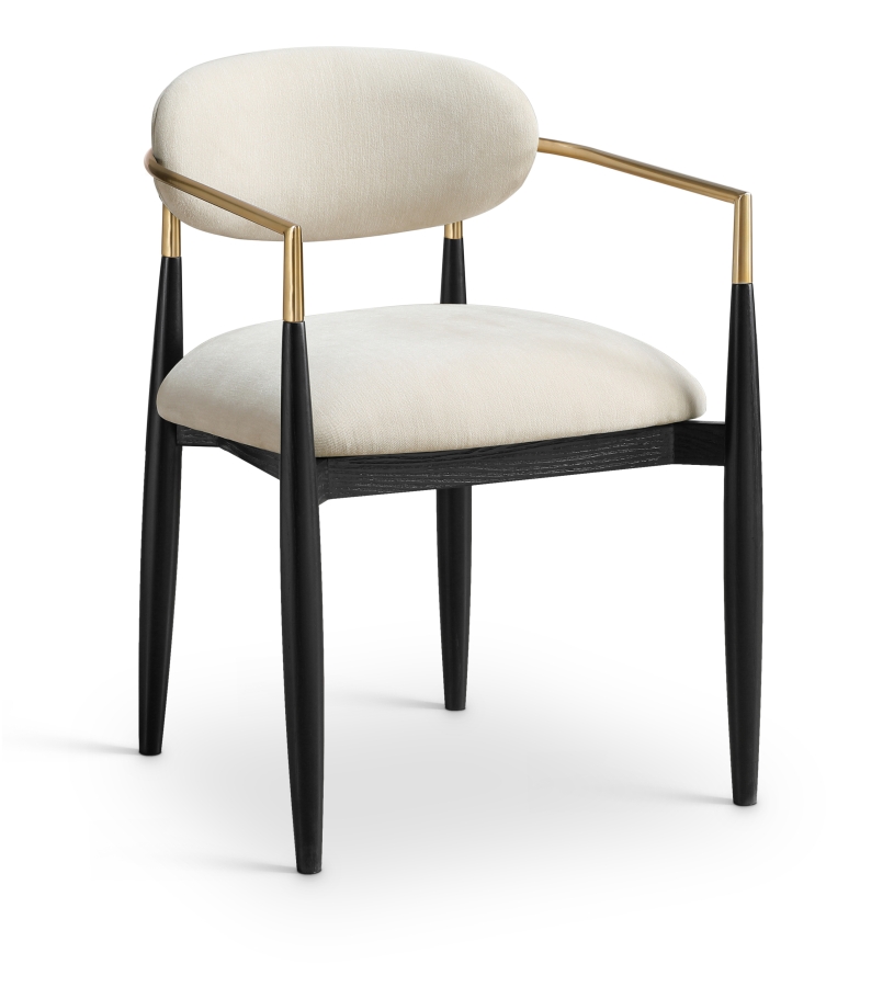 Riccio Performance Fabric Upholstered Dining Arm Chair