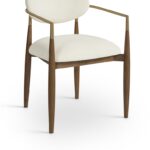Riccio Performance Fabric Upholstered Dining Arm Chair