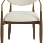 Riccio Performance Fabric Upholstered Dining Arm Chair