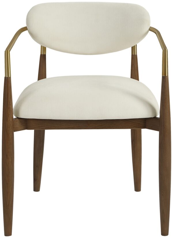 Riccio Performance Fabric Upholstered Dining Arm Chair