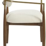 Riccio Performance Fabric Upholstered Dining Arm Chair