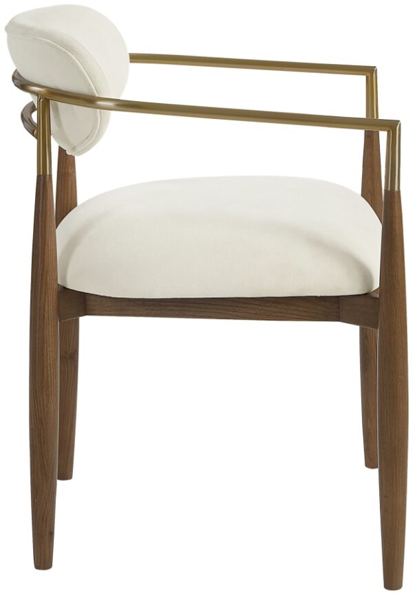 Riccio Performance Fabric Upholstered Dining Arm Chair