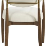 Riccio Performance Fabric Upholstered Dining Arm Chair