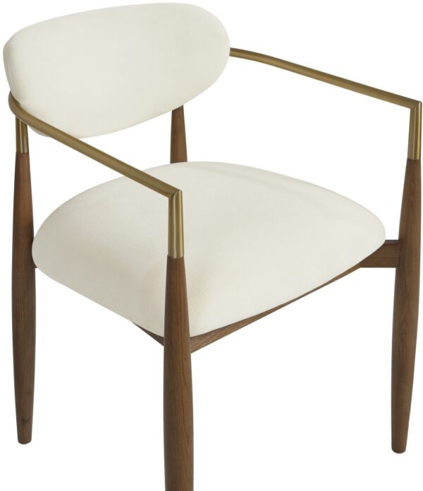 Riccio Performance Fabric Upholstered Dining Arm Chair