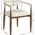 Riccio Performance Fabric Upholstered Dining Arm Chair
