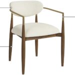 Riccio Performance Fabric Upholstered Dining Arm Chair