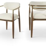 Riccio Performance Fabric Upholstered Dining Arm Chair