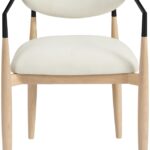 Riccio Performance Fabric Upholstered Dining Arm Chair